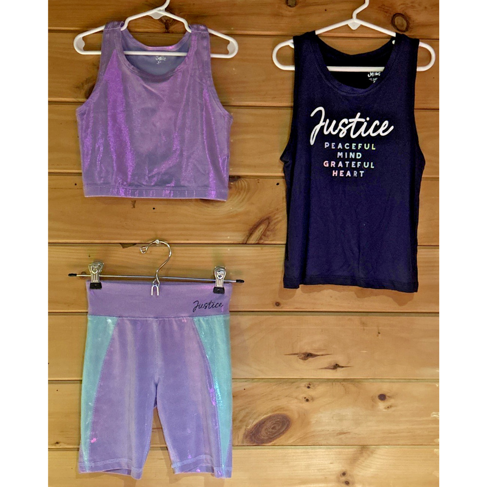 Justice Girls Three Piece Set Size 7/8 Small